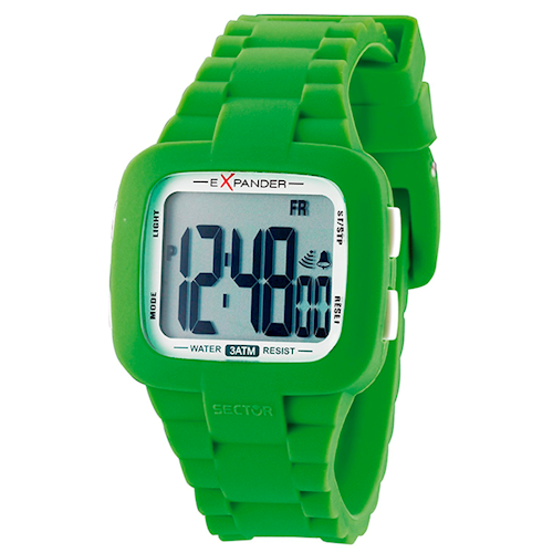 Image of Sport Watch Silicone med stål bagkasse Quartz Unisex ur fra Sector, R3251572015